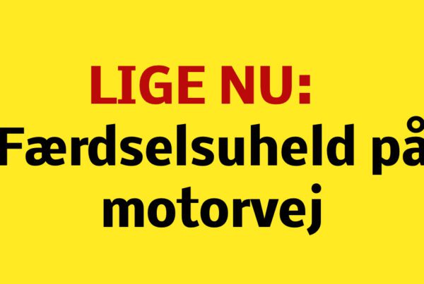 Færdselsuheld på motorvej