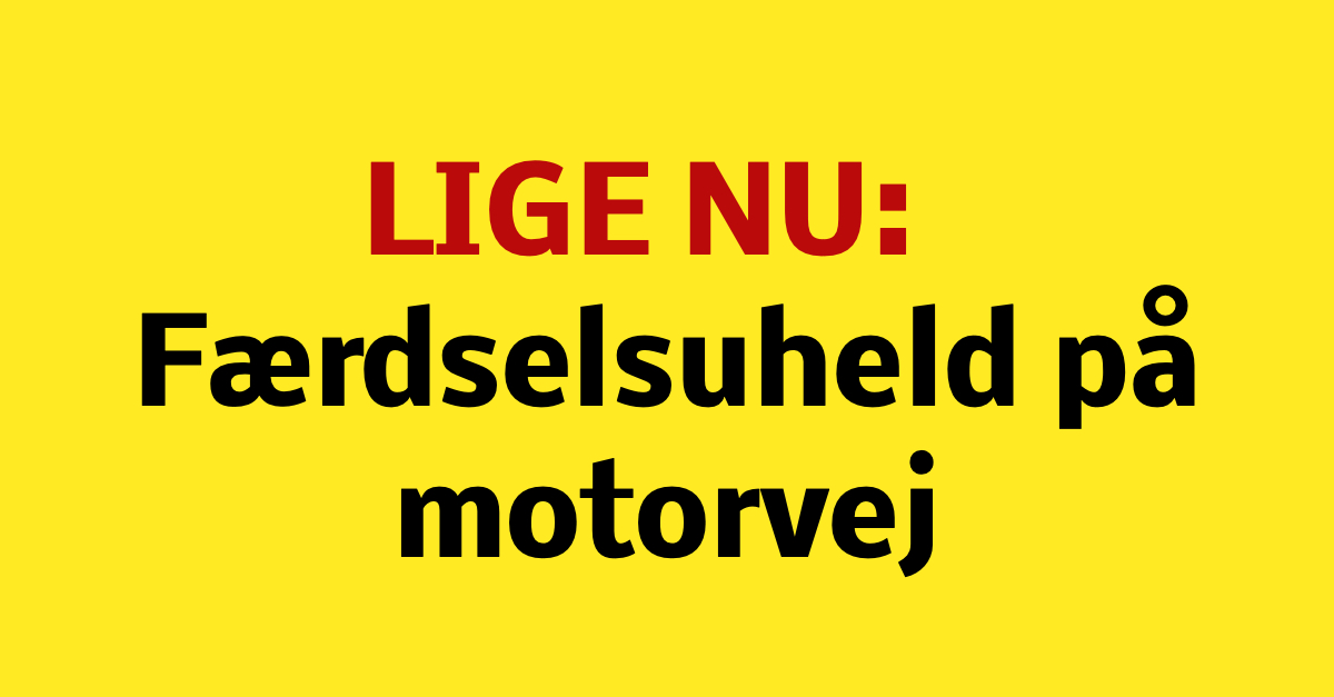 Færdselsuheld på motorvej