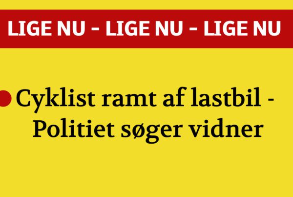 POLITI: Cyklist ramt af lastbil - Politiet søger vidner