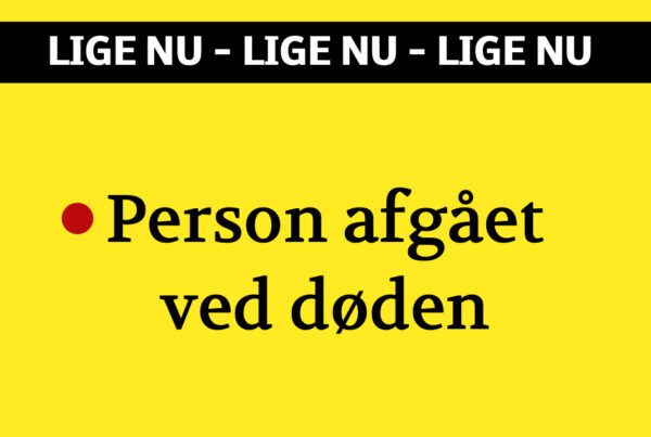 Politiet massivt til stede: Person afgået ved døden