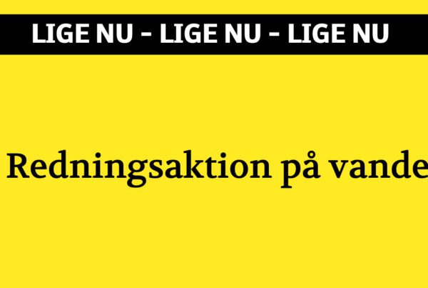 LIGE NU: Redningsaktion på vandet