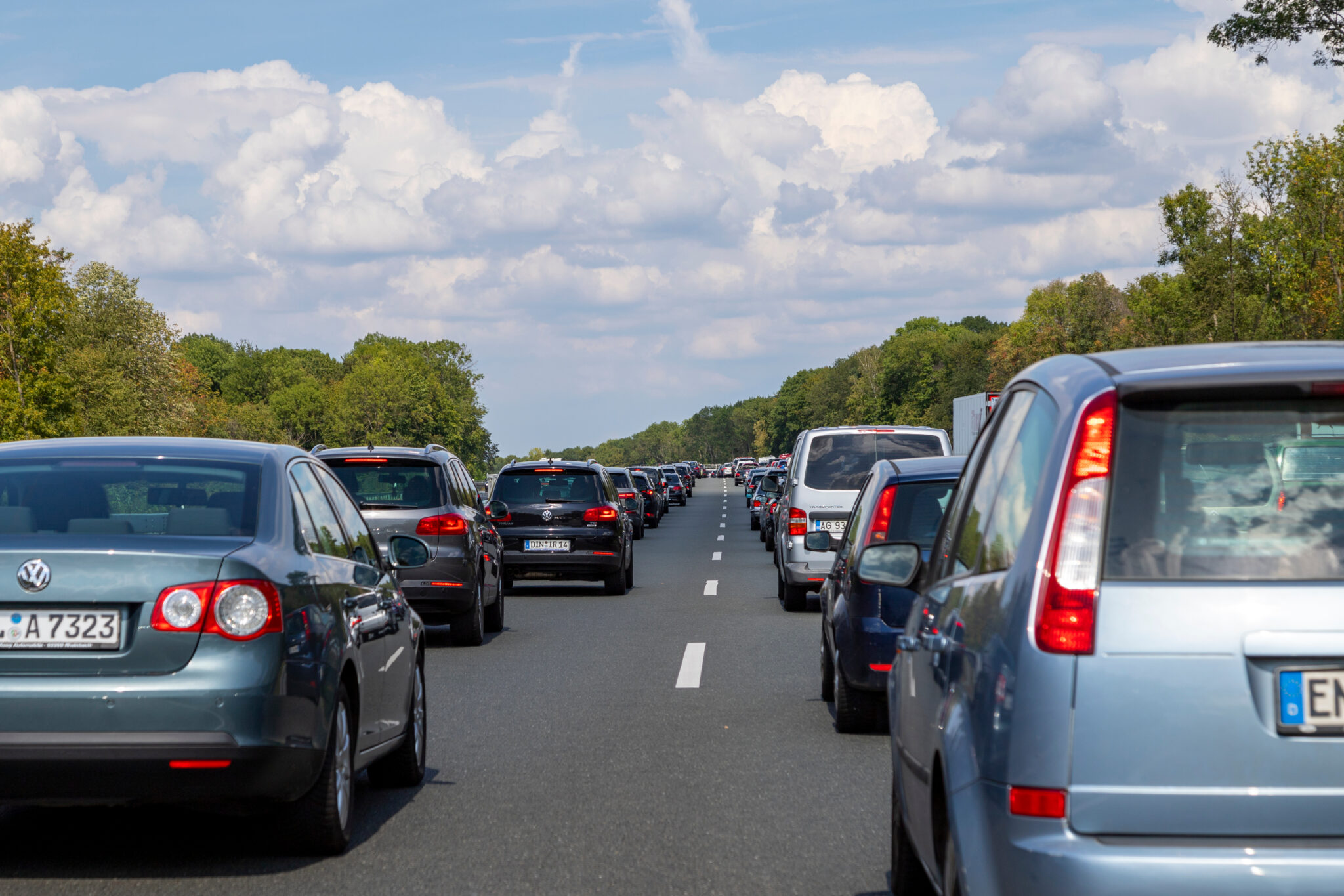 LIGE NU: Harmonikasammenstød på motorvej