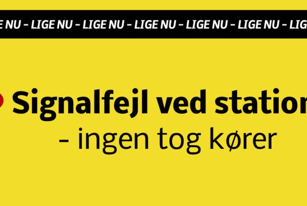 LIGE NU: Signalfejl ved station - ingen tog kører
