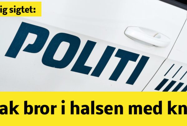 18-årig sigtet: Stak bror i halsen med kniv