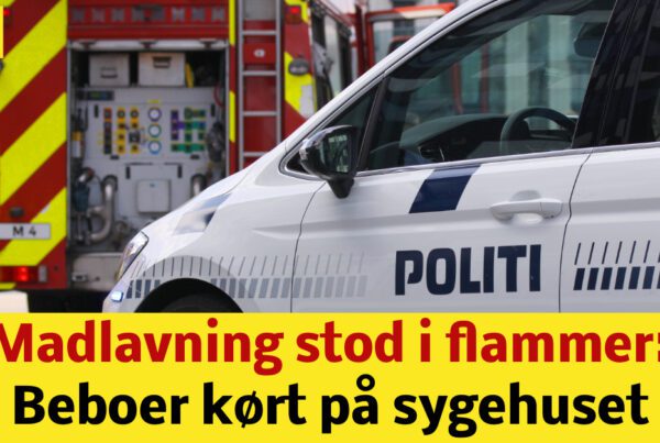 Madlavning stod i flammer: Beboer kørt på sygehuset