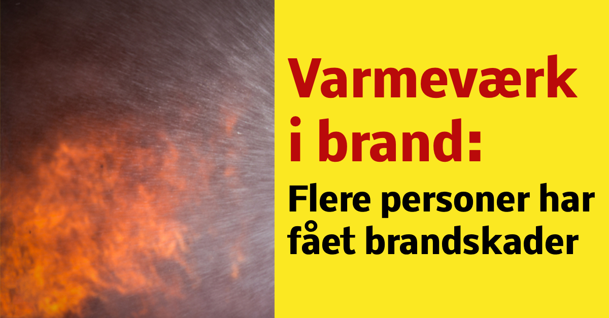 Varmeværk i brand: Flere personer har fået brændskader