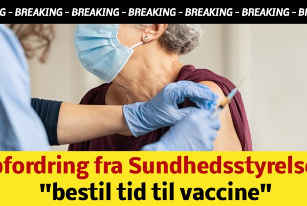 Opfordring fra Sundhedsstyrelsen: ''bestil tid til vaccine''