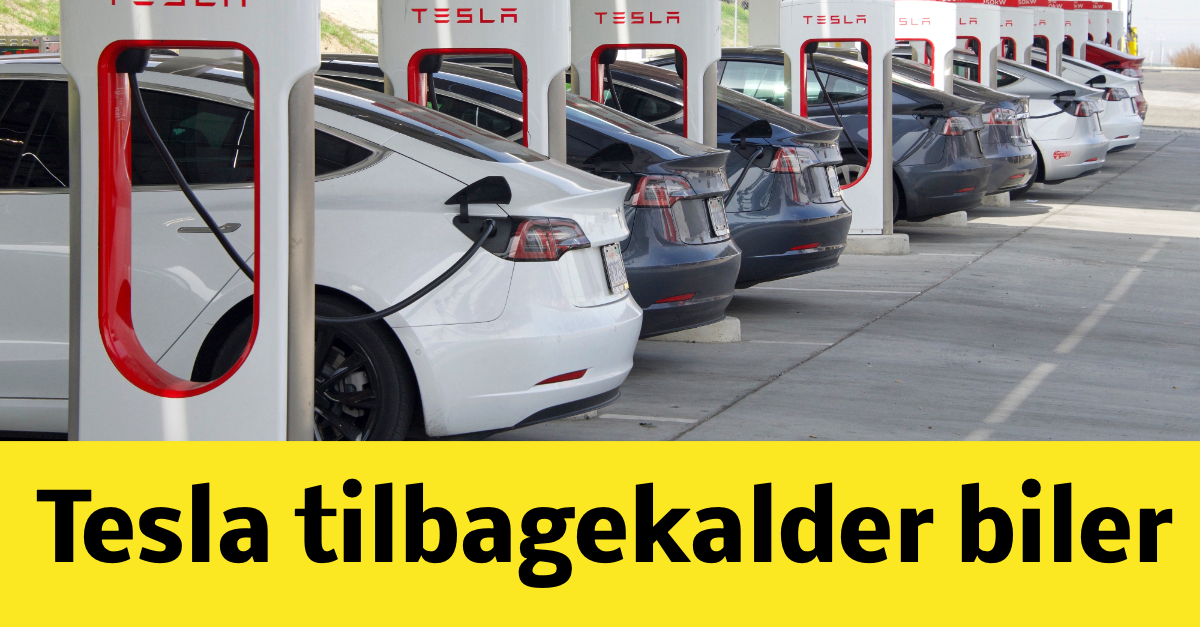 LIGE NU: Tesla tilbagekalder biler