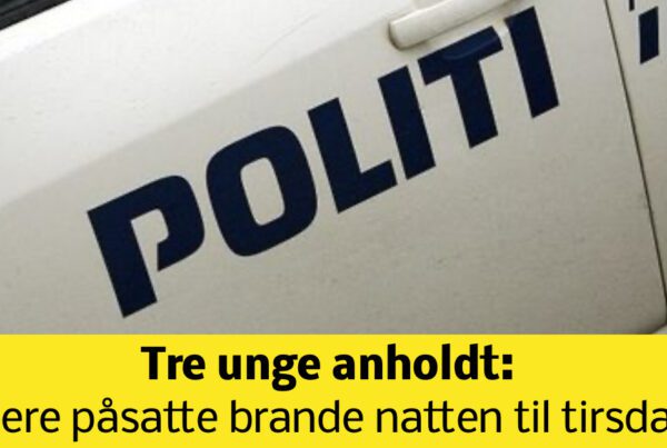 Tre unge anholdt: Flere påsatte brande natten til tirsdag