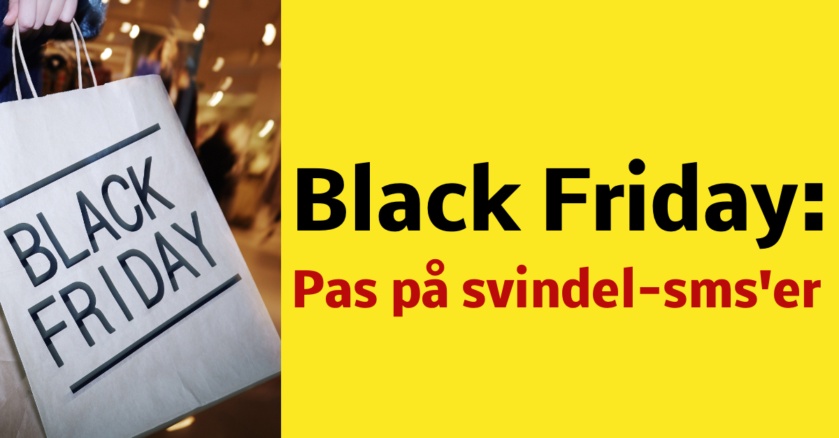 Pas på svindel-sms'er til Black Friday