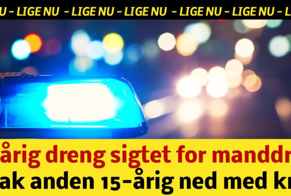 15-årig dreng sigtet for manddrab: stak anden 15-årig ned med kniv