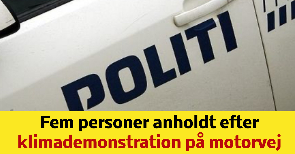 Lige Nu Fem Personer Anholdt Efter Klimademonstration På Motorvej Nyhed24dk 