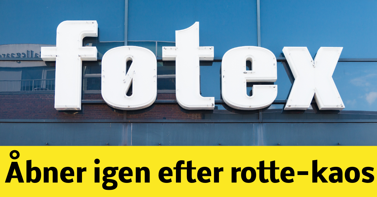 Siden fredag i sidste uge har Føtex i Egå kontinuerligt holdt åbent og lukket efter at en rotte slap løs i butikken