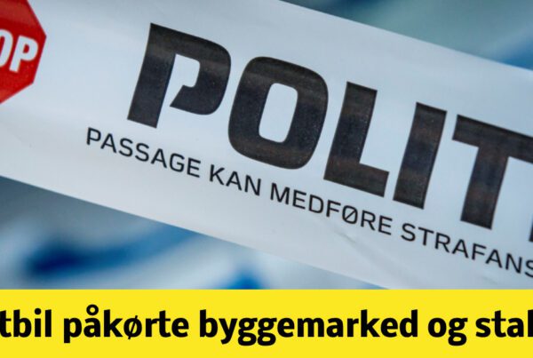 Lastbil påkørte byggemarked og flygtede