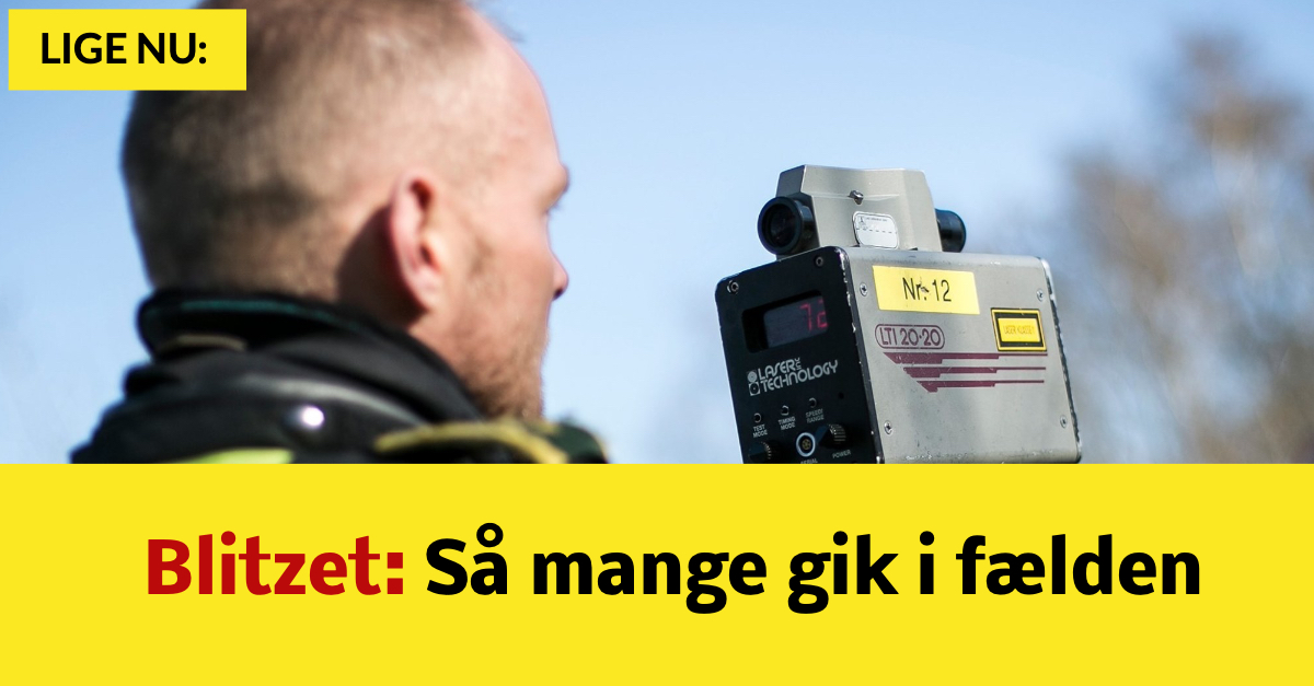 Blitzet: Så mange gik i fælden