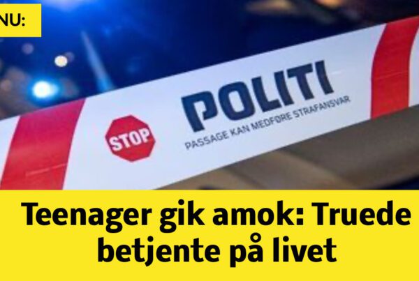 Teenager gik amok: Truede betjente på livet