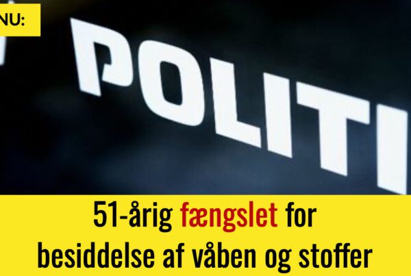 51-årig fængslet for besiddelse af våben og stoffer
