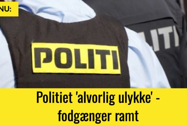 LIGE NU: Politiet 'alvorlig ulykke' - fodgænger ramt
