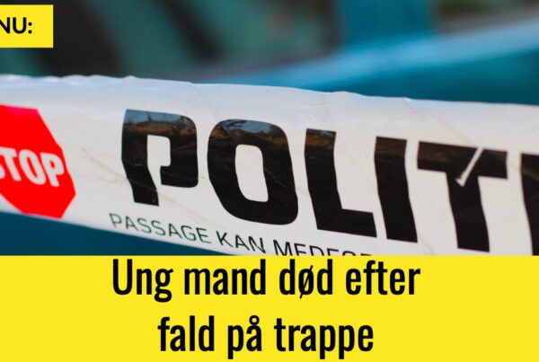 Ung mand død efter fald på trappe