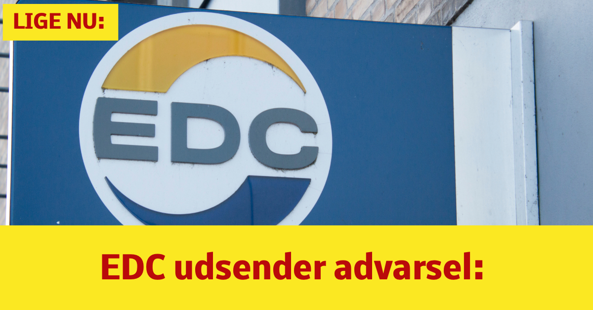 EDC udsender advarsel