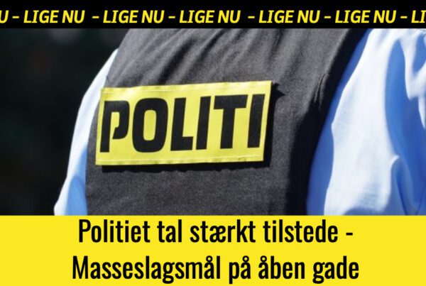 LIGE NU: Politiet tal stærkt tilstede - Masseslagsmål på åben gade