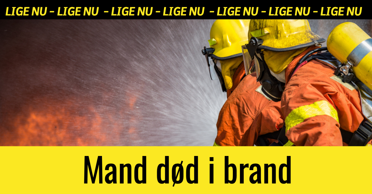 BREAKING: Mand død i brand