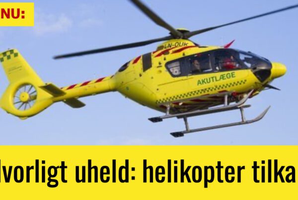 BREAKING: Alvorligt uheld - helikopter tilkaldt