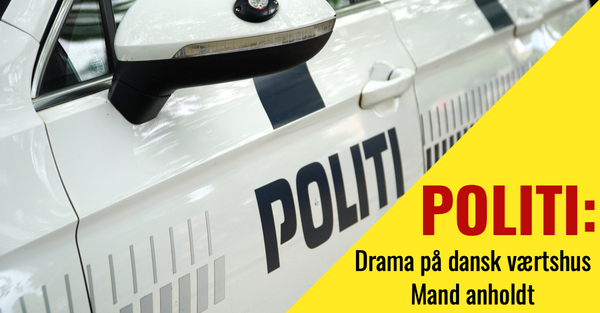 Drama på dansk værtshus: Mand anholdt