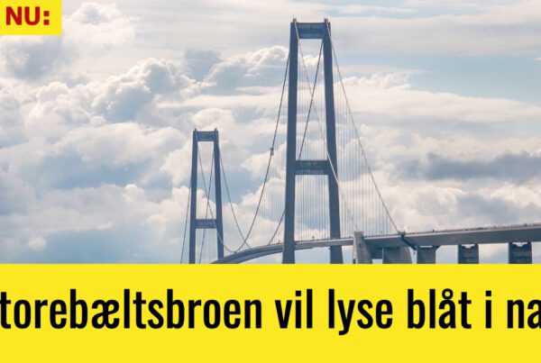 Storebæltsbroen vil lyse blåt i nat