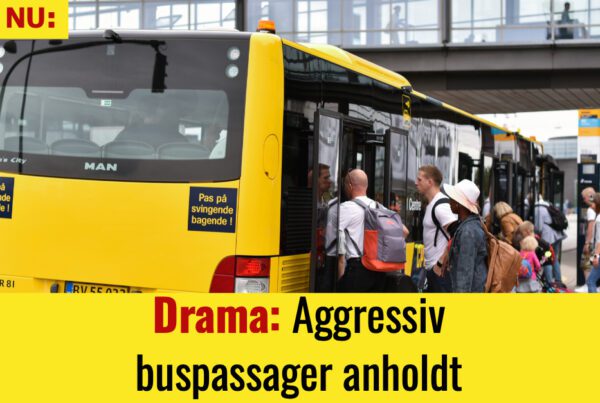 Drama: Aggressiv buspassager anholdt