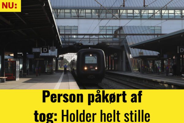 Person påkørt af tog: Holder helt stille