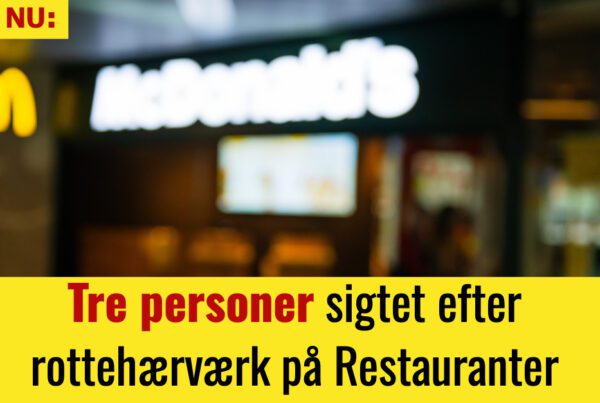 Tre personer sigtet efter rottehærværk på Restauranter