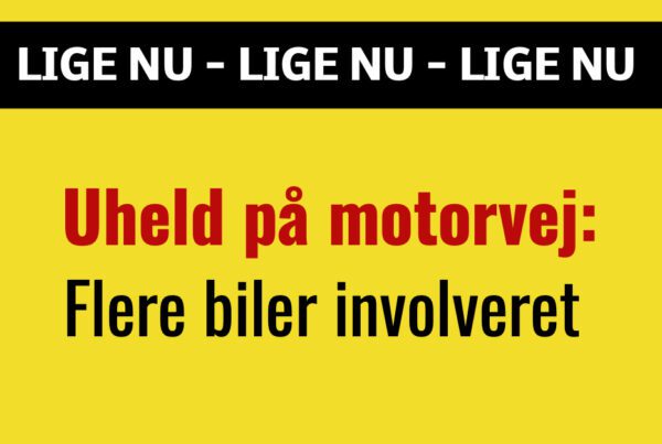 LIGE NU: Uheld på motorvej - Flere biler involveret