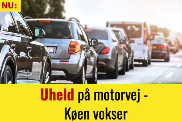 LIGE NU: Uheld på motorvej - Køen vokser
