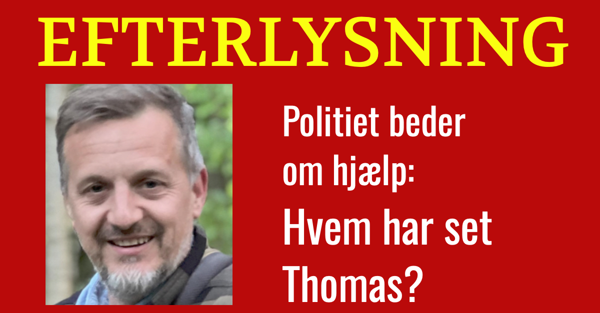 Politiet beder om hjælp: Hvem har set Thomas?