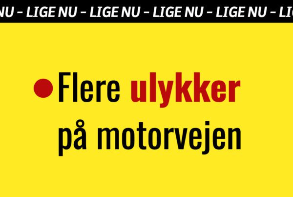 Flere ulykker på motorvejen