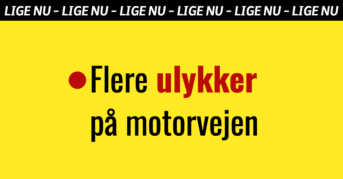 Flere ulykker på motorvejen