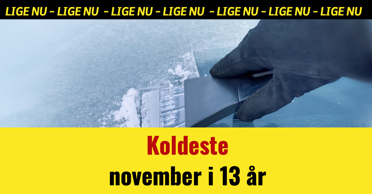 Koldeste november i 13 år