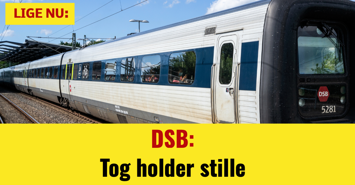 DSB: Tog holder stille