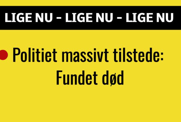 Politiet massivt tilstede: Fundet død