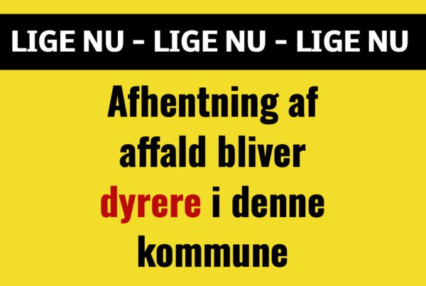 Afhentning af affald bliver dyrere i denne kommune