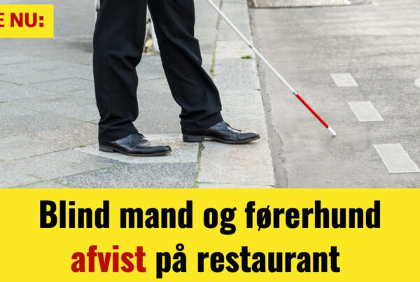 Blind mand og førerhund afvist på restaurant