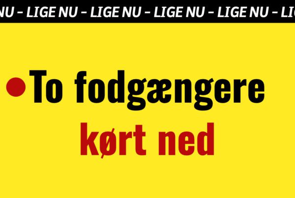 To fodgængere kørt ned