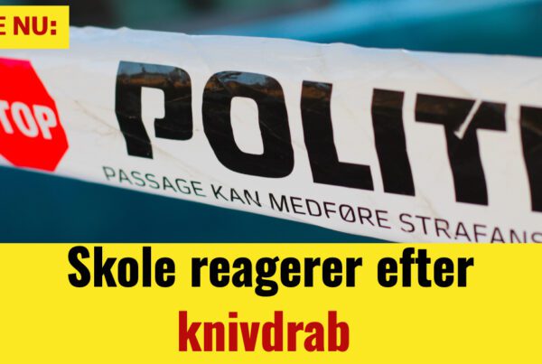 Skole reagerer efter knivdrab