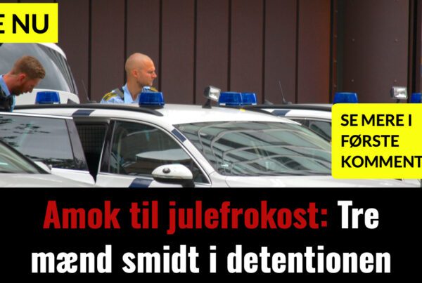 Amok til julefrokost: Tre mænd smidt i detentionen