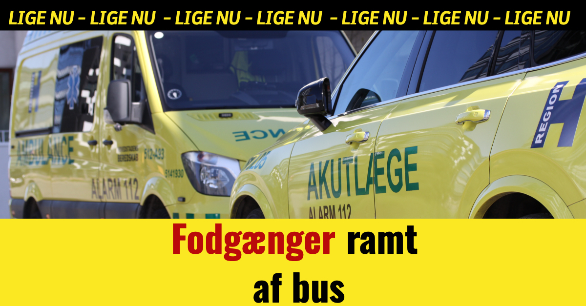 Fodgænger ramt af bus