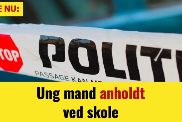 Ung mand anholdt ved skole