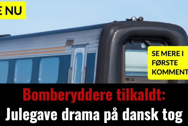 Bomberyddere tilkaldt: Julegave drama på dansk tog