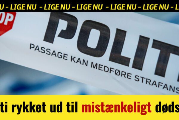 LIGE NU: Politi rykket ud til mistænkeligt dødsfald
