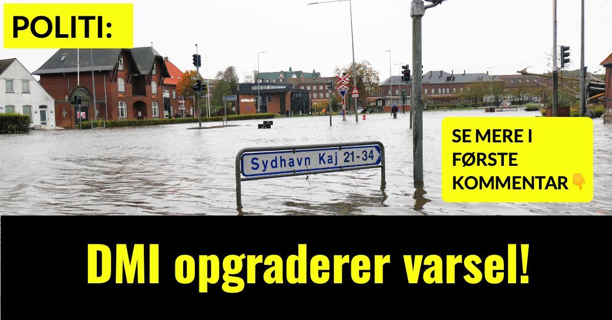 LIGE NU: DMI opgraderer varsel